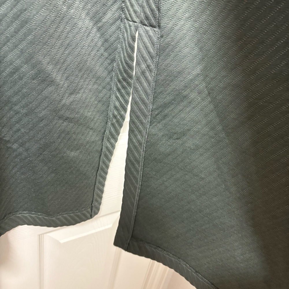 Melloday Green Ribbed Textured House Coat Robe - Picture 5 of 8